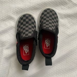 Toddler size 6 checkered vans